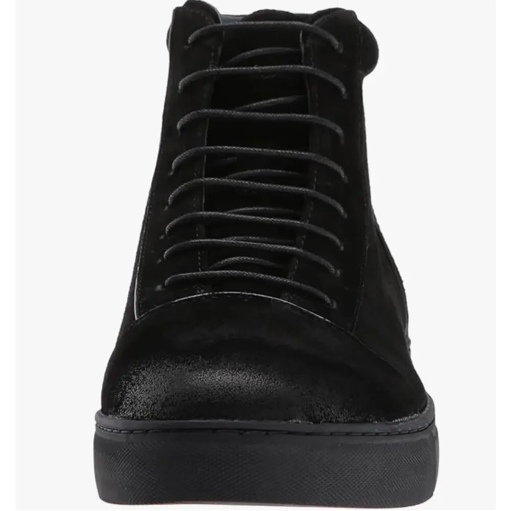 English Laundry Men Grundy Sneaker Boots 8 Black Suede Leather NWT Chukka Combat
